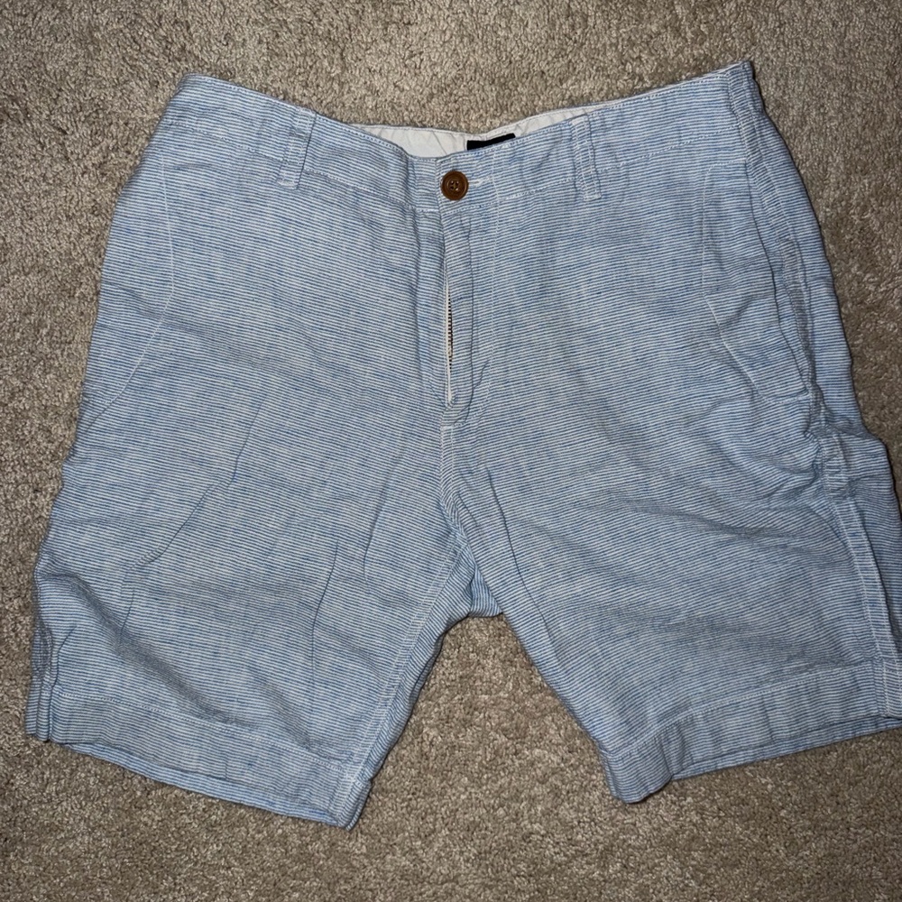 J. Crew Men's Sky Blue Flat Front Shorts